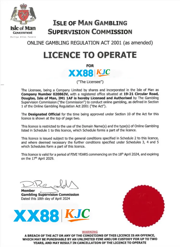 XX88 - Link Nhà Cái XX88.COM Uy Tín Top #1 Google VN 13 Thông tin nguồn gốc và chứng nhận hợp pháp của XX88 KJC